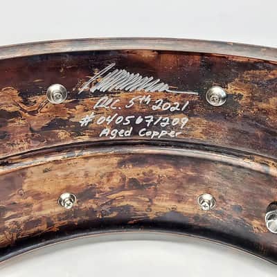 Udrum 6.5x14" Aged Copper Shell 2021 Aged Copper image 3
