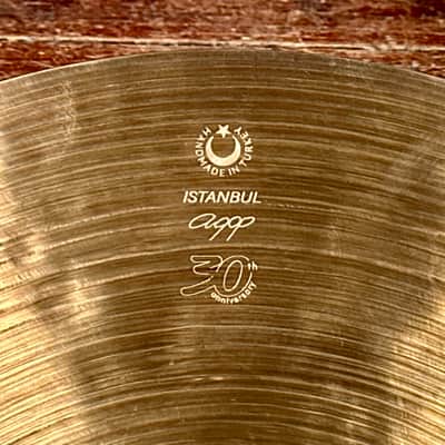 14" Istanbul Agop 30th Anniversary Hi-Hat Cymbal Pair 712g/720g *Video Demo* image 5