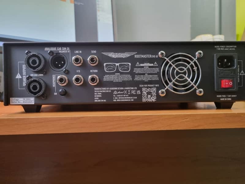 Ashdown RM-500 EVO III Rootmaster 500-Watt Bass Amp Head 2024 - Present - Black image 1