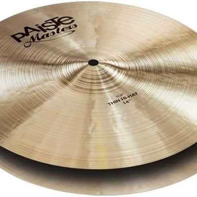 Paiste Masters Thin 14" Hi Hats T-644g B-836g w/ video demo of actual cymbal for sale image 1
