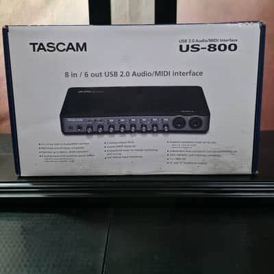 TASCAM US-800 USB 2.0 Audio Interface 2000s - Black image 1