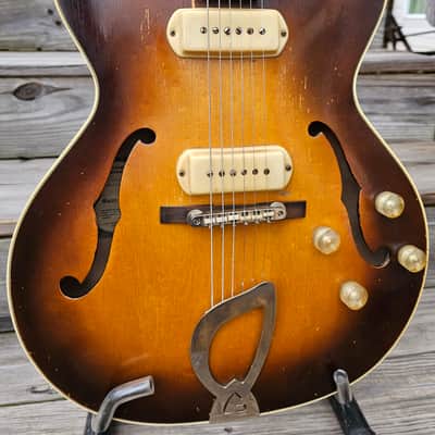 1958 Guild T-100D Slim Jim Electric Guitar with P90's   Video image 14