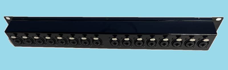 Mamba 16 XLR Combo (XLR/TRS/TS) to 16 Combo XLR Patch Bay 1RU | Reverb