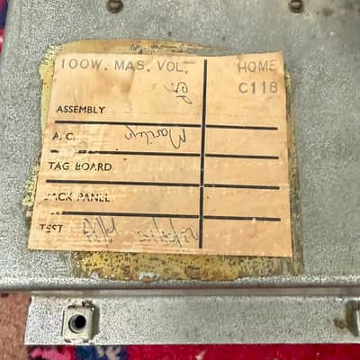 Marshall JMP 2203 Mk2 Master Model Lead 100-Watt Guitar Amp Head 1977 - Serviced image 11