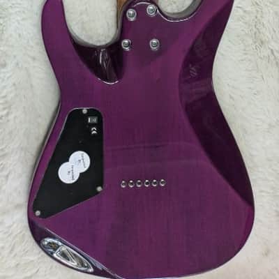 Charvel Pro-Mod Plus DK24 HH HT EB QM, Ebony Fingerboard, Violet Radiance image 3