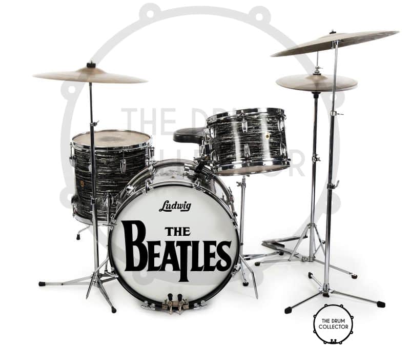 The Beatles Ed Sullivan Logo, Repro Adhesive Decal Set for Bass Drum Reso Head image 1