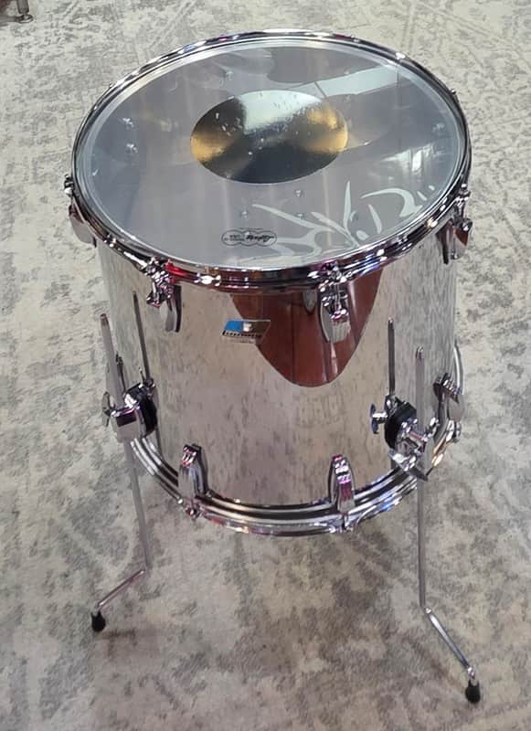 Limited Edition 50th Anniversary Ludwig 18" Stainless Steel Floor Tom image 1