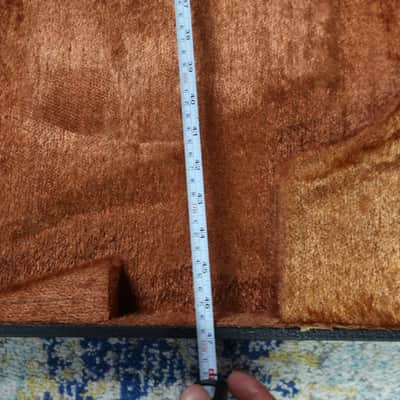 Vintage 1970s 1980s Gibson Ibanez Greco Epiphone Asymmetrical Offset Body Case Fits 45 X16 X 2.5  Models Korina Explorer Greco Explorer Hammer Standard Fits Many Models Brown Fuzzy Lining Rare Well Made image 15