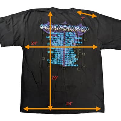 Vintage JOE SATRIANI 2000 Tour T-Shirt Men's (L) Black, 2000s Collactable image 3