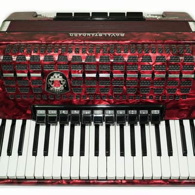 Royal Standard Full Size Piano Accordion 120 Bass made in Germany, Concert Akkordeon for Adults, New Straps and Soft Bag for Gift, 2666 image 8