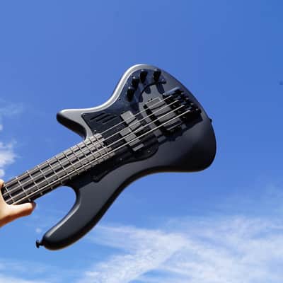 Schecter DIAMOND SERIES Stiletto-4 Stealth Pro EX- 35" Scale(B-E-A-D)- Satin Black 4-String Electric Bass Guitar image 1