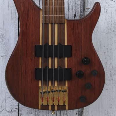 Peavey Cirrus 5 Bubinga Bass 5 String Electric Bass Guitar Natural with Gig Bag image 1