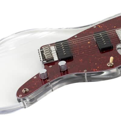 New EGC Series Five Asymmetrical Acrylic and Aluminum Guitar w/Etched Competition Stripe #3466 image 2