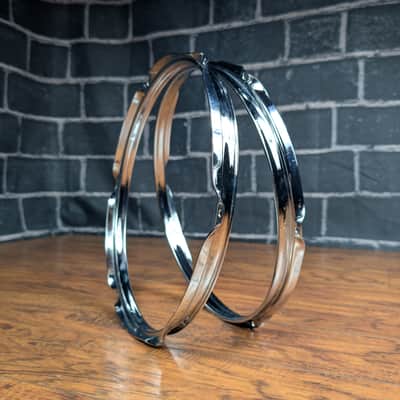 Yamaha 12" Triple‑Flanged Hoops – 1.6mm • Early 90s • Made in England • 6‑Lug • Classic Yamaha Fit • Light Wear image 4