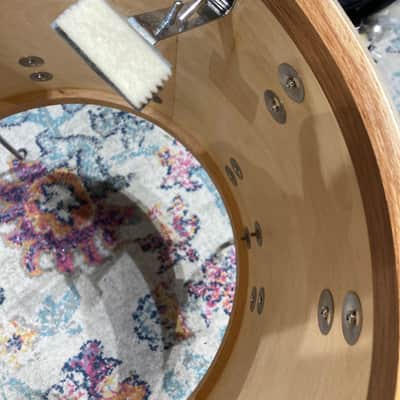 Premier 4-Piece Drum Set, 22", 16", 12" and 14x5.5" Matching Snare Drum, Hardware and Cases, All Original!! 1966 - Aquamarine Sparkle image 21