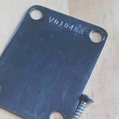 1982 Fender USA Made American Vintage Spec Reissue Serial Aged Relic Neck Plate image 6