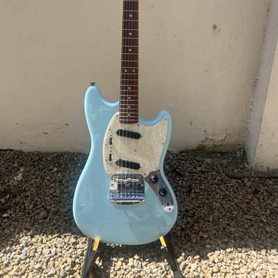 Fender MIJ 65 reissue Mustang 2008 - Daphne Blue image 1