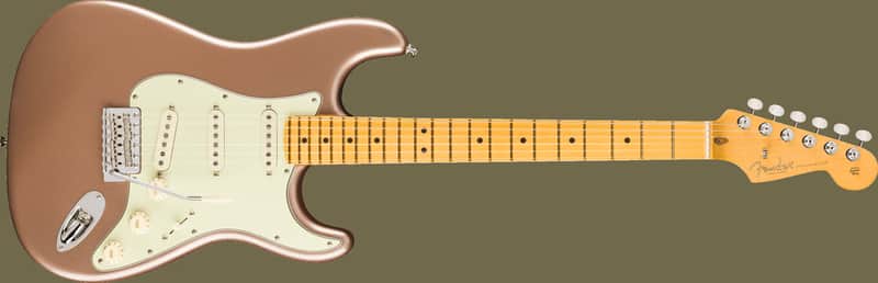 Fender American Professional Classic Stratocaster Faded Firemist Gold incl Gig Bag image 1