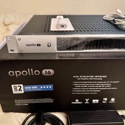 Universal Audio Apollo 16 QUAD Silver w/ Thunderbolt 1 Option Card – Original Box & Docs image 10
