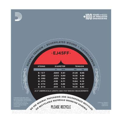 D'Addario Carbon Strings EJ45FF Pro Arte, Normal - Classic Guitar Strings image 3