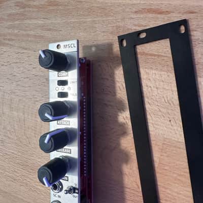 Mint WMD MSCL Compressor/limiter sidechain Eurorack W/ Solid Black matte 4hp 3u to 1u Intellijel format adapter image 4