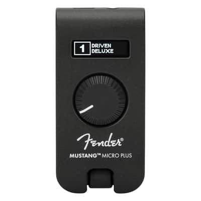 Fender Mustang Micro Plus Digital Amplifier with 50 Amp and Effect Models, 100 Preset Slots and Integrated OLED Display (Black) image 1