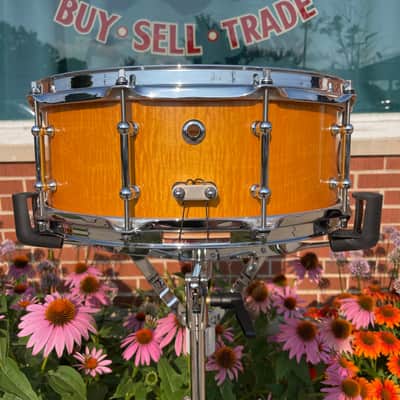 Maelo Drums 5th Anniversary Curly Maple 5.5x14 Snare Drum image 7