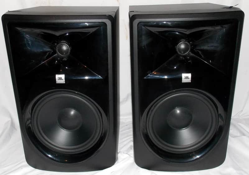 JBL 308P MkII 2-Way 8" Active Nearfield Studio Monitors (Pair) 2010s - Black image 1