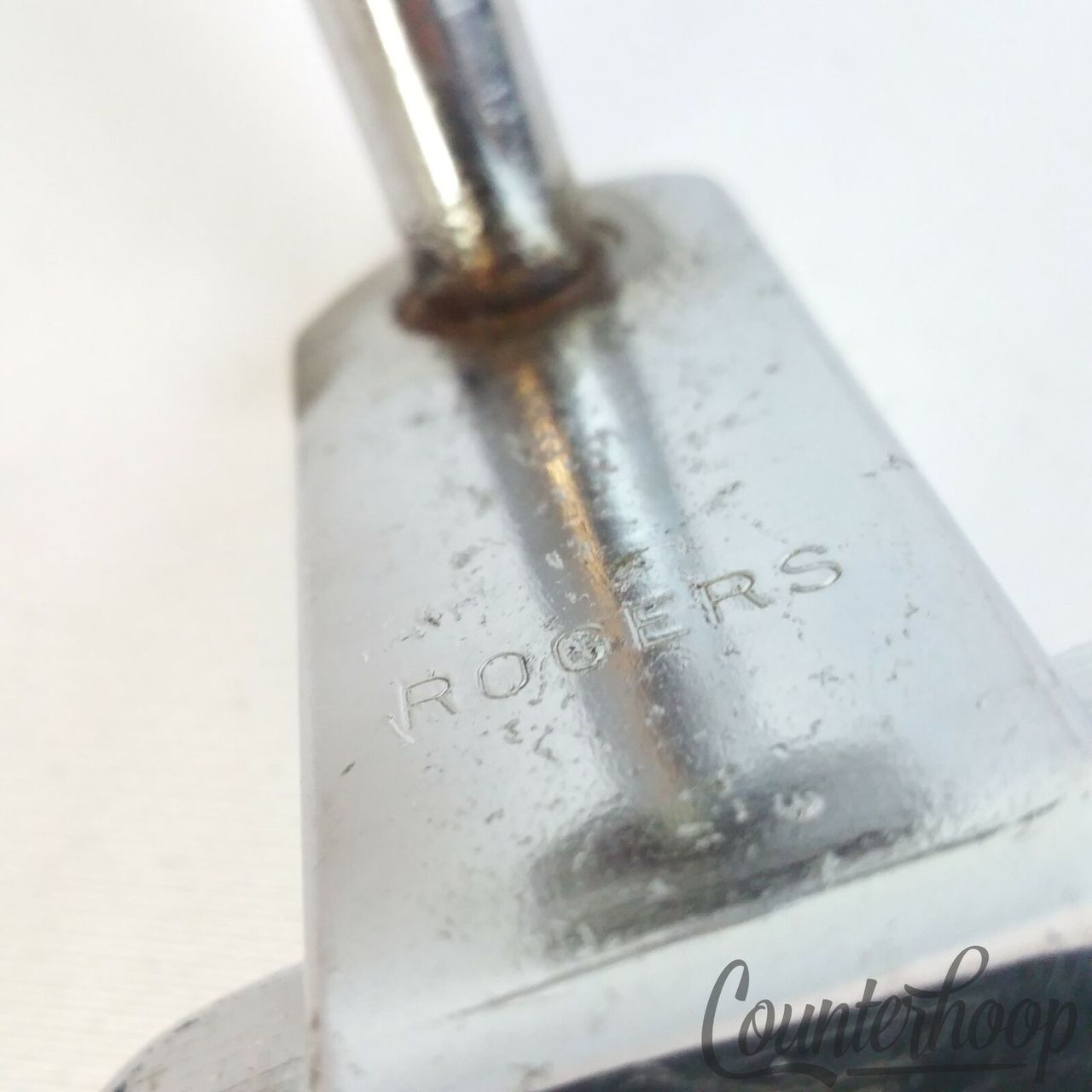 Rogers Clamp-On Cowbell Bass Drum Mount Chrome Cleveland Holiday/Powertone 60s* — main photograph