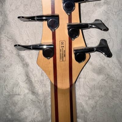 Harley Benton Marquess 5 String Bass 2021 - Black Stain (Gloss) image 5