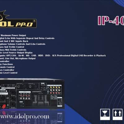 IDOLpro IP-4000 3000W Recording/Bluetooth/HDMI/Optical Professional Console Mixing Amplifier New image 5