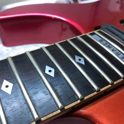 1987 MIJ By ESP Kramer Bluesbreaker, Neck-Through, Gradient Metallic Orange, Kramer Gig Bag image 21