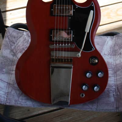 Gibson SG Standard '61 w/ Maestro Vibrola 2022 Gibson Demo Shop Guitar Vintage Cherry image 22