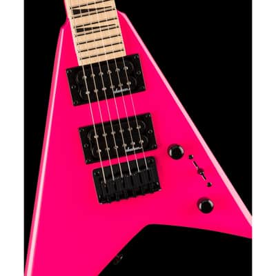 Jackson JS Series Rhoads Minion JS1X Electric Guitar, Maple FB, Neon Pink image 3