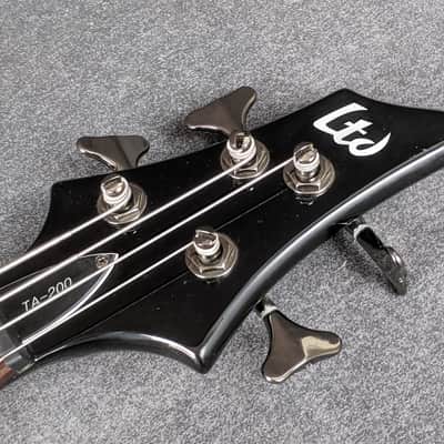 LTD TA-200 Electric Bass Guitar Black Finish Tom Araya Signature TA200 SLAYER! image 7