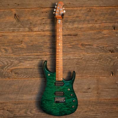 Used Ernie Ball Music Man BFR JP-15 - Teal Quilt Burst w/OHSC image 2
