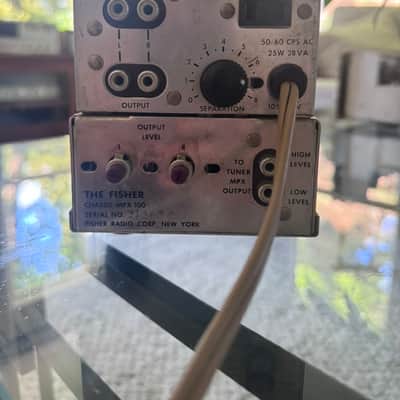 Fisher X-202-b & series 80-r tuner & MPX-100 multiplex 1962 - gold image 10