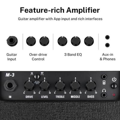 3 Watt Electric Mini Guitar Amplifier Desktop Guitar AMP Portable and Compact image 5