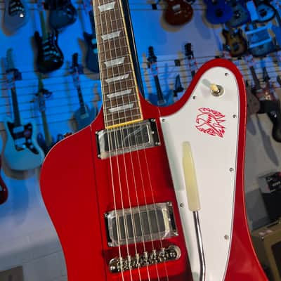 Epiphone 1963 Firebird V Electric Guitar - Ember Red FREE PLEK! 104 image 8