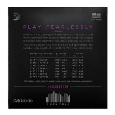 D'Addario NYXL 095-64 Carbon Steel Alloy - Electric Guitar Strings image 2