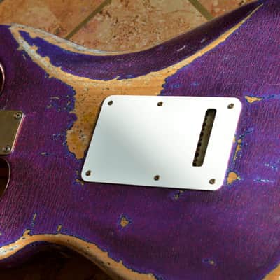 Fender American Stratocaster Magenta Sparkle Heavy Relic Custom Shop Texas Specials image 7