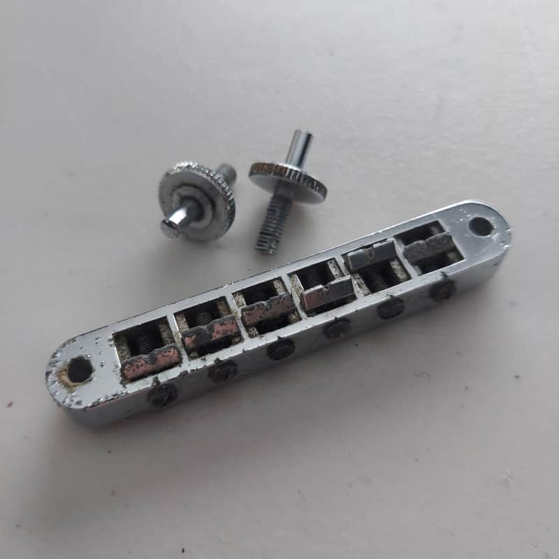 1970's Schaller Les Paul Bridge with Posts (B-313) image 1