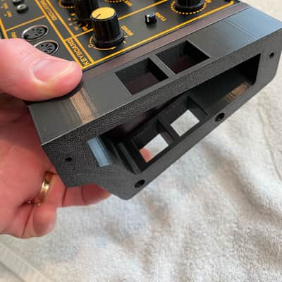 3D Printed Cable Hole Mounting Spacers for Behringer Synth - 70hp to 80hp width image 7