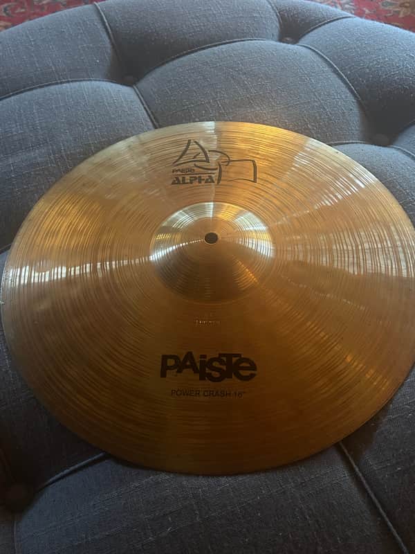 Paiste Alpha 1st Generation 90s - 00s - 16" Power Crash Cymbal Nice Sound / Shape