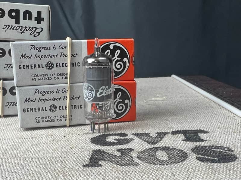 General Electric  Matched pair 6ak6 Pentode NOS GE NIB condition new and match amplitrex at1000 test image 1