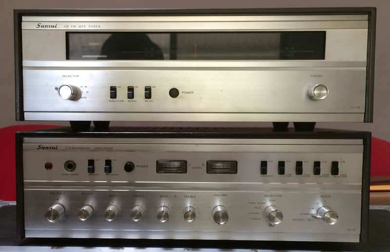 Sansui AU70 amp + matching TU70 tuner 1964 image 1