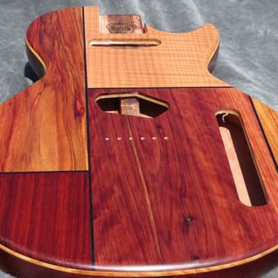 Babik Custom Telecaster Style body, Les Paul shape, Canary wood on Cedar, Light Weight, Handmade 2026 image 7