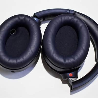 Sony WH-1000XM4 Wireless Active Noise Canceling Over-Ear Headphones - Blue Bild 4