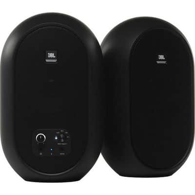 JBL 104-BT Black Powered Monitor Desktop Active Speaker Pair with Bluetooth image 2
