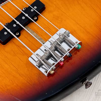 1994 Fender American Vintage ‘62 Jazz Bass Stack Knob Sunburst, 100% Original w/ Tweed Case image 8